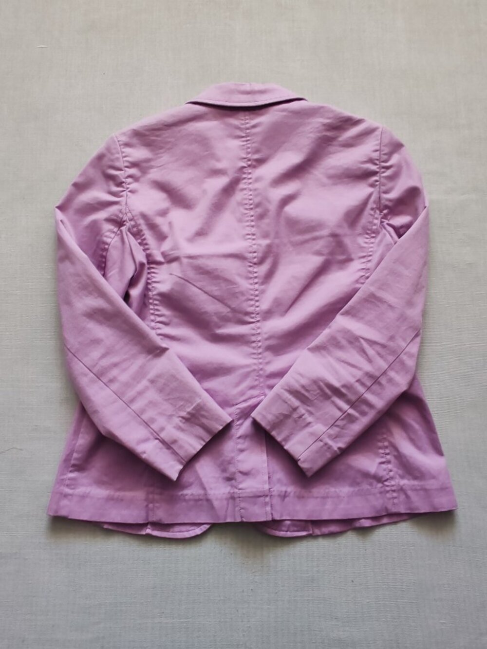 Talbots Petites Lilac Pink Cotton Stretch Blazer Jacket Size 2P 2 Petite - Picture 3 of 12